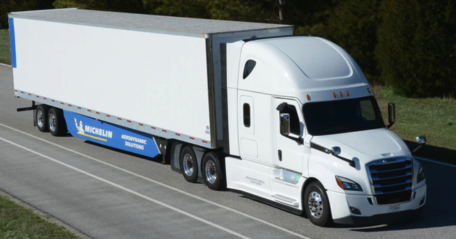 Big truck with Michelin tires